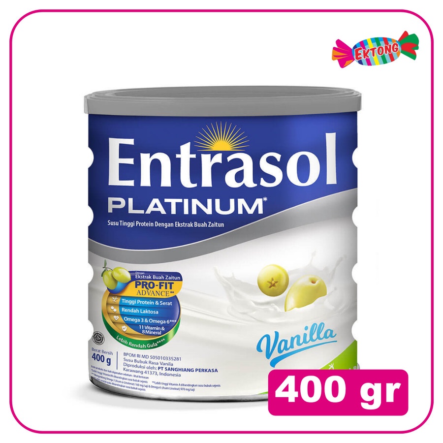 

ENTRASOL PLATINUM VANILA 400 GR