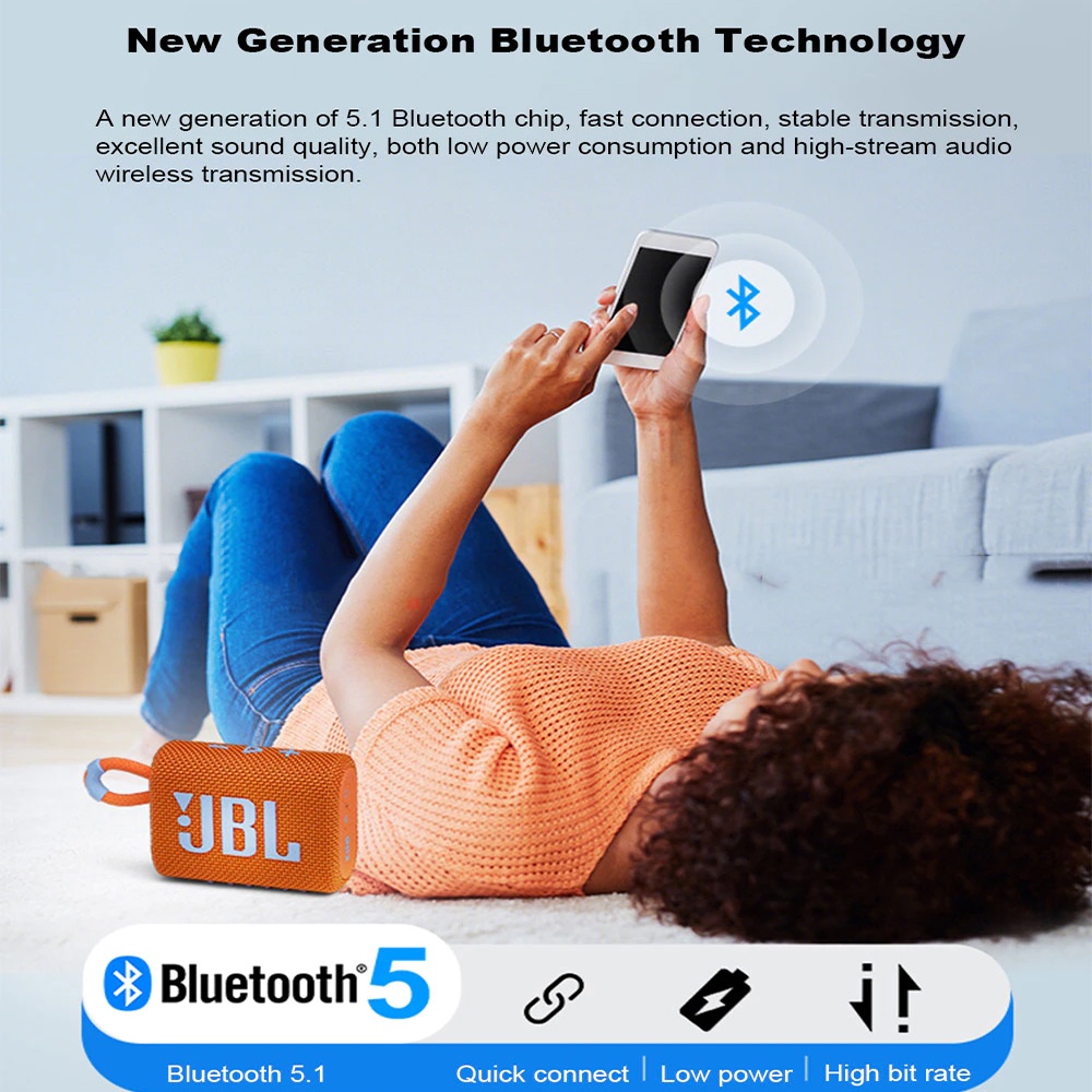 JBL JBL GO 3 / GO3 Wireless Bluetooth Speaker Portable - Garansi Resmi