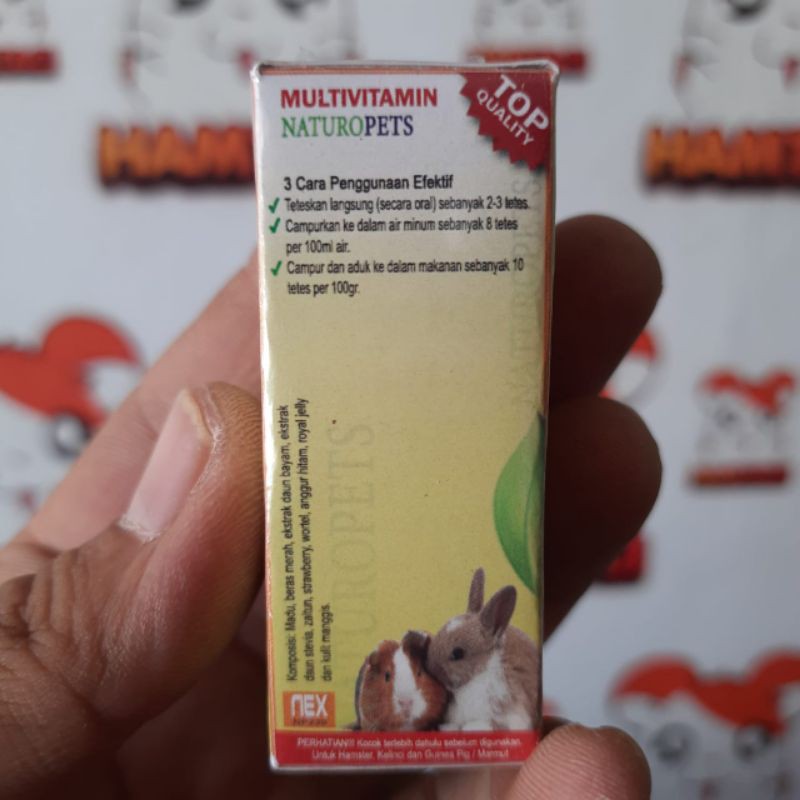 NATUROPETS VITAMIN EXTRAK SAYUR &amp; BUAH HAMSTER/GERBIL/KELINCI/MARMUT