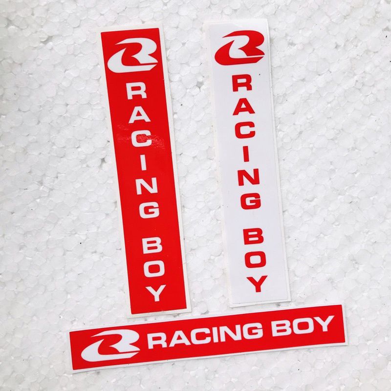 Stiker cutting Racing boy