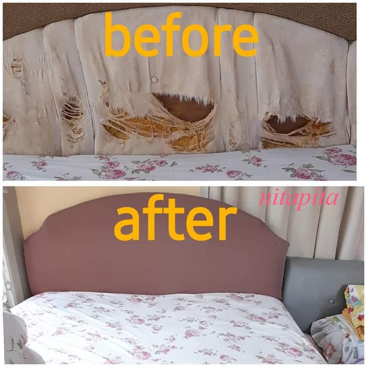 GRANDMLATI sarung sandaran tempat tidur cover headboard 180