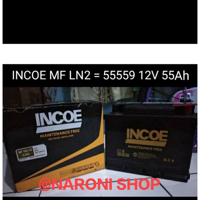 Aki Mobil Innova Bensin,Fortuner Bensin 55559/DIN 66 INCOE MF