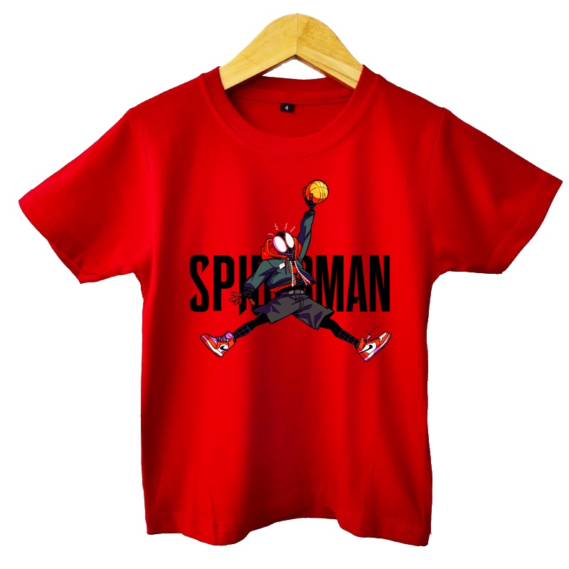 Kaos Anak Spider JRDAN Merah