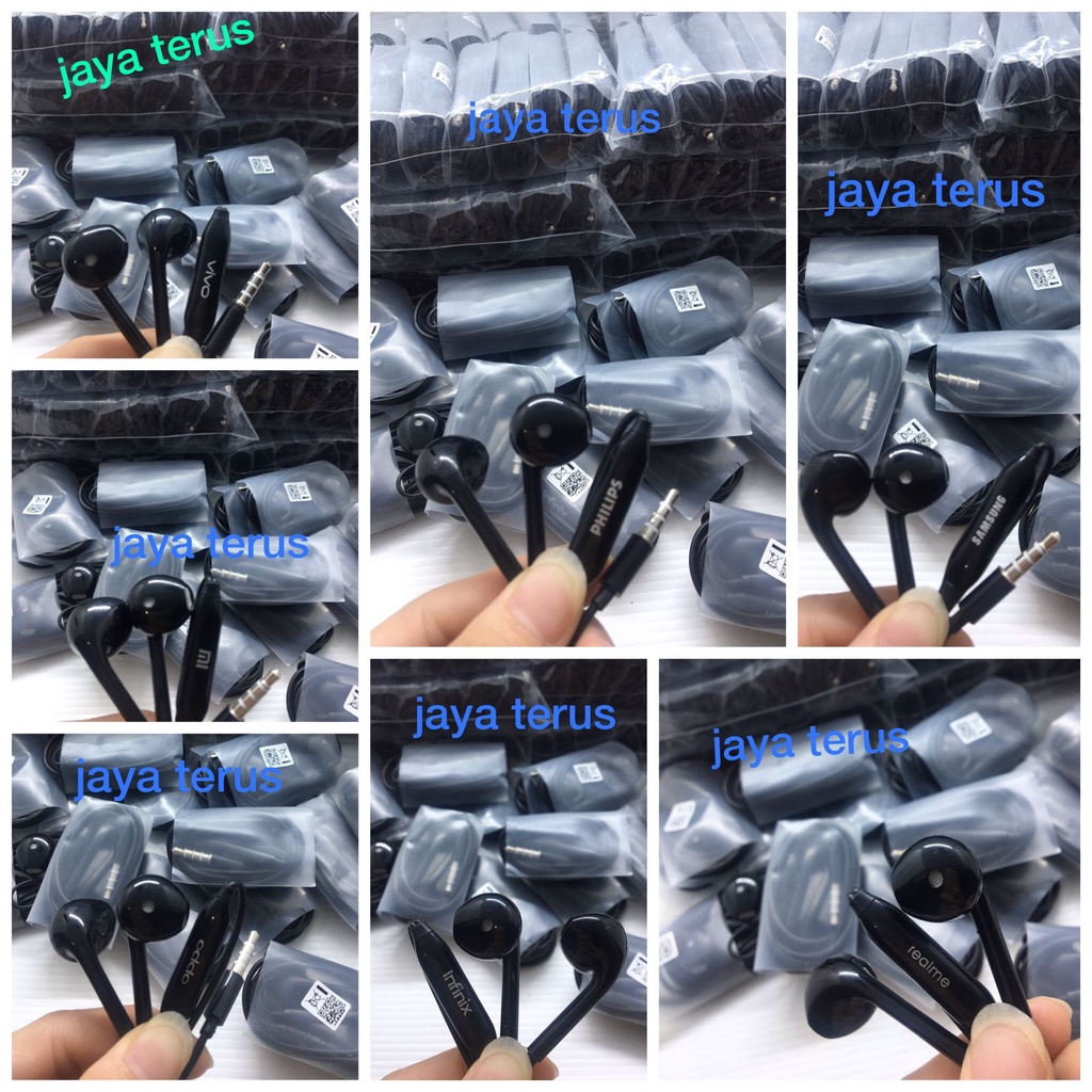 Headset OPPO / vivo R11 HITAM original A54 A74 A94 F3 F5 A31 A91 A59 A39 A57 reno 2F/3/4/4F/5 A3S A5