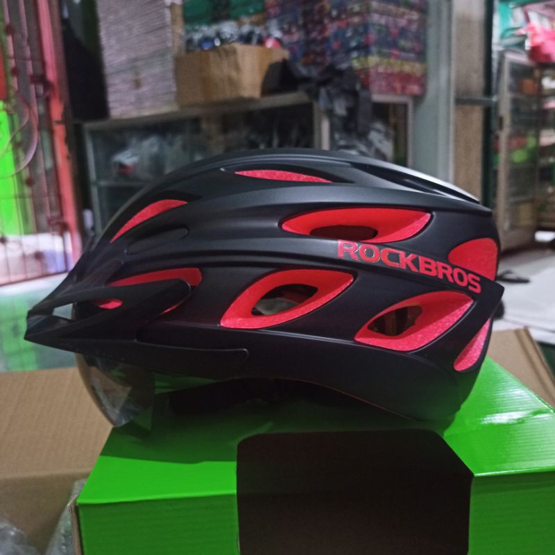 Helm Sepeda RockBros TT-16 Red Black All Size