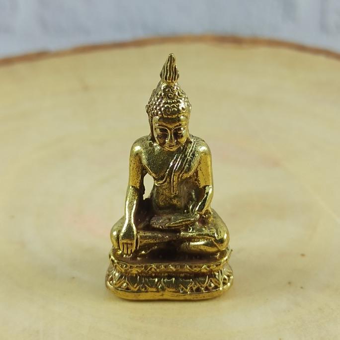 /////] PATUNG BUDDHA KUNINGAN MINI