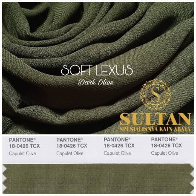TERBARU     SOFT LEXUS Dark Olive KAIN SULTAN