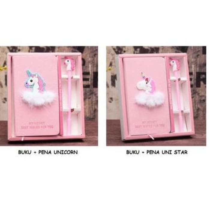 

nn After Salee Buku Diary Unicorn Set + Pena / Buku Diari / Diary Book