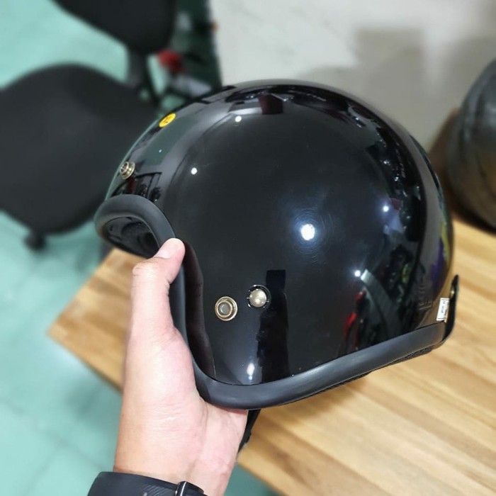 ZEUS ZS 385C BLACK RETRO HITAM BOGO