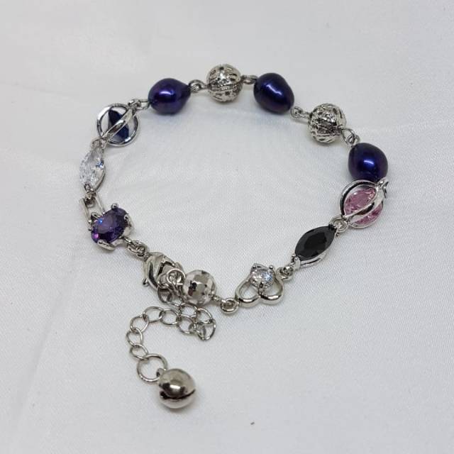 Gelang Mutiara Asli Dan Batu Swarovski Shopee Indonesia