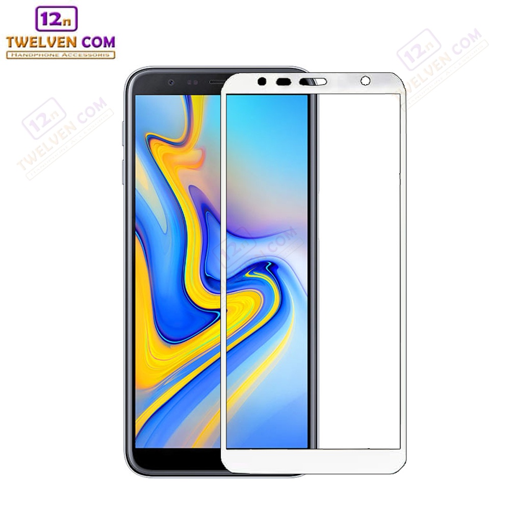 [FLASH SALE] zenBlade 5D Full Cover Tempered Glass Samsung Galaxy J6+ - Putih