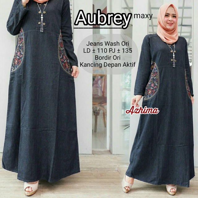 Grosir Murah Aubrey dress jeans best seller