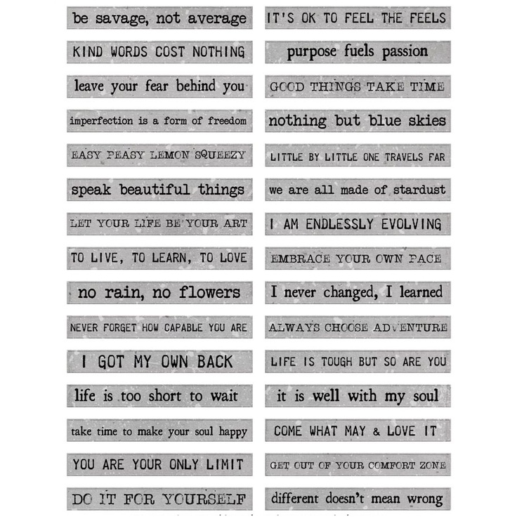 

STICKER QUOTES 30pcs