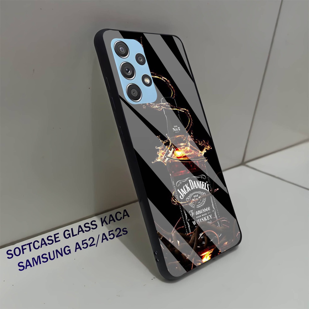 Softcase Glass Kaca SAMSUNG A52- Case Hp Pelindung Handphone SAMSUNG A52s [ A21]