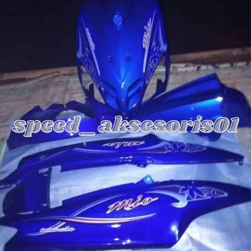 Yamaha mio sporty biru tua plus striping