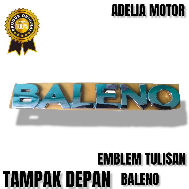Emblem Baleno tulisan Baleno bacaan Baleno Huruf Baleno original