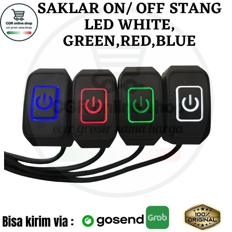 SAKLAR ON OFF STANG LED WATERPROOF SAKLAR STANG  ON / OFF STANG ON/ OFF LAMPU ONOFF PASANG DI STANG