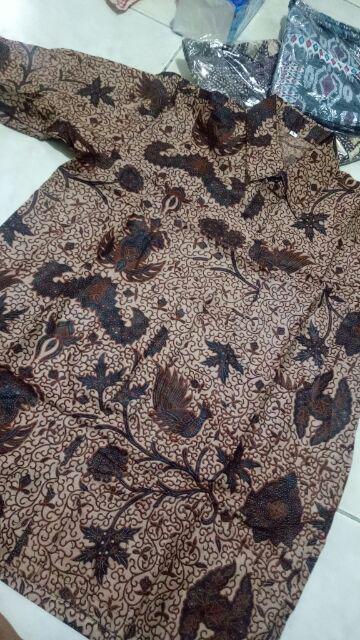 Kemeja Batik Bahan Katun Ukuran Mlxl M Lingkar Dada 104cm L Lingkar Dada 108cm Xl Lingkar Dada 112cm