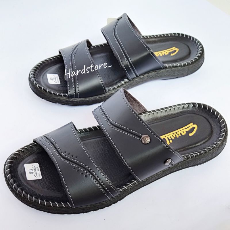 Sandal Kulit Slide Casual (BBB) Sendal Santai Pria dewasa Kualitas terbaik  39-43