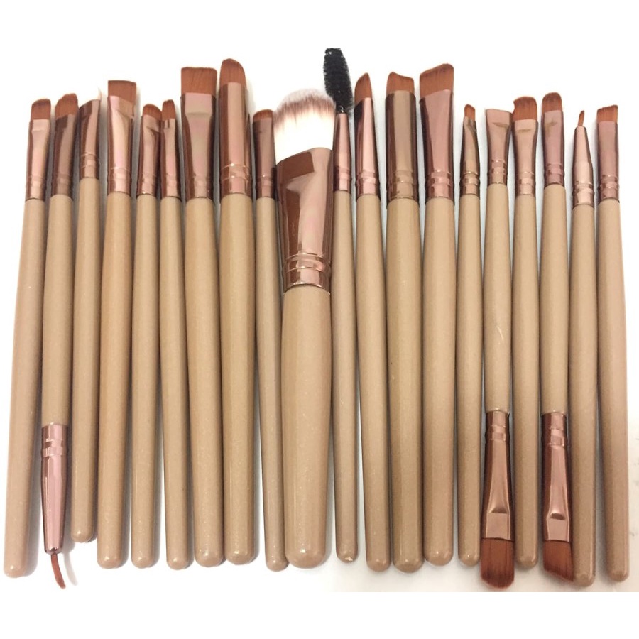 Make up Brush set 20 pcs Kuas Make Up Tools High Quality Soft Makeup