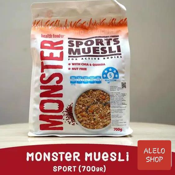 

É_ Monster muesli oatmeal 700 g sport tropical cereal sarapan sehat 700gr - SPORT É