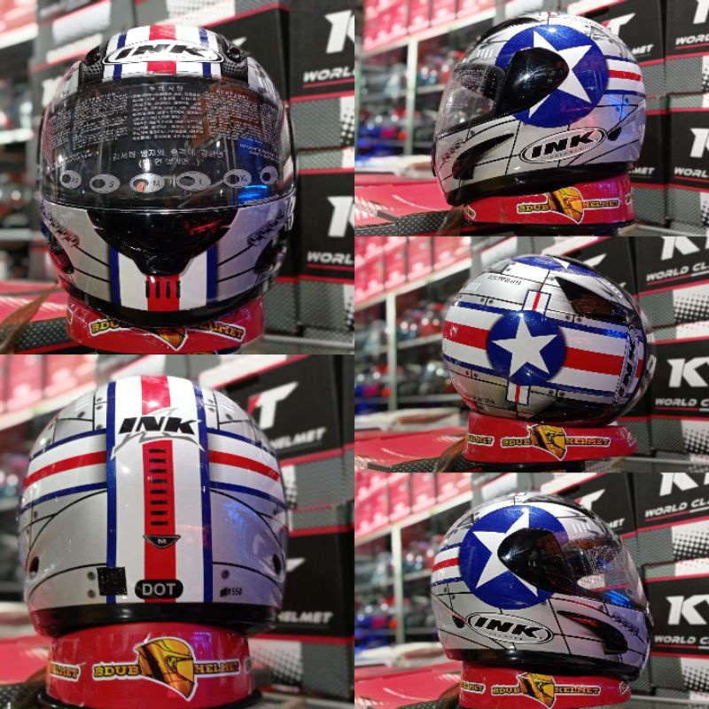 HELM INK CL-MAX NEW MOTIF SOLID SERIES 100% ORIGINAL SNI-DOT-Gp racer #1