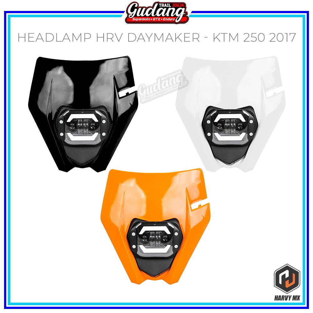Headlamp Reflektor Daymaker Lampu Depan LED HRV Supermoto KLX BIGFOOT DTRACKER CRF 150L KTM 250 2017