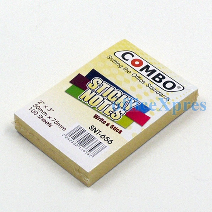 Combo Sticky Notes / Memo SNT 653 AN (Neon) (1.5 x 2”) / Memo Tempel / Post it / Index Mark-SNT-656 (2 x 3”)