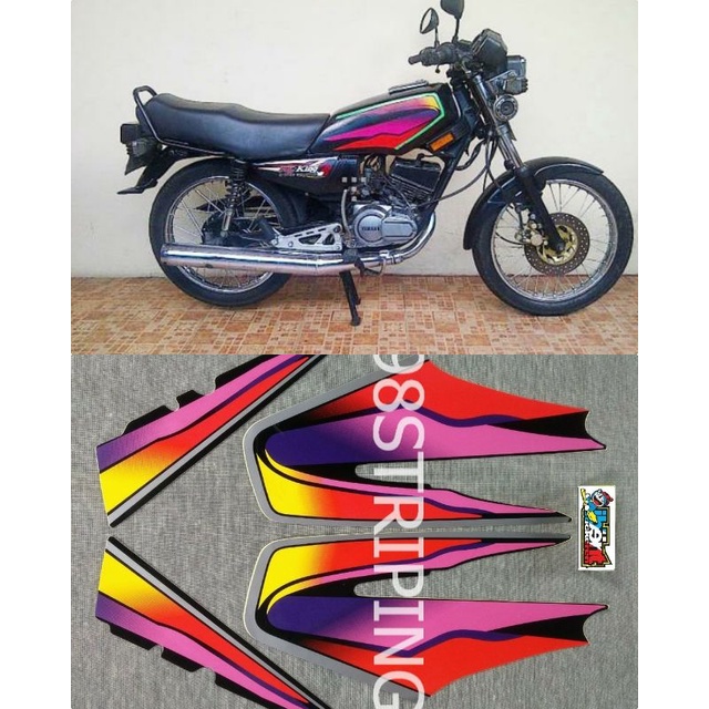 STRIPING RX KING MERAH TAHUN 1999 STIKER LIS STANDAR ORI YAMAHA