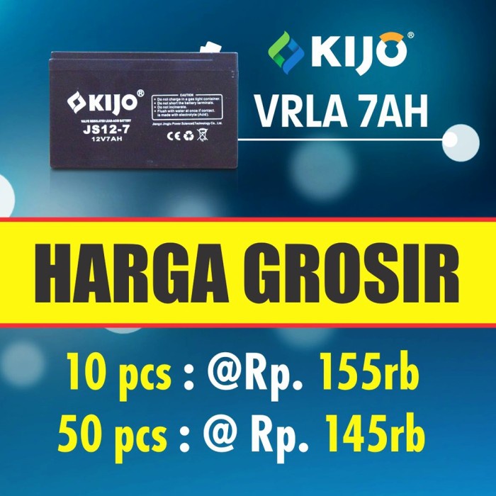 Kijo Battery / Baterai / Aki / Accu 7Ah 12V - 7 Ah 12 V