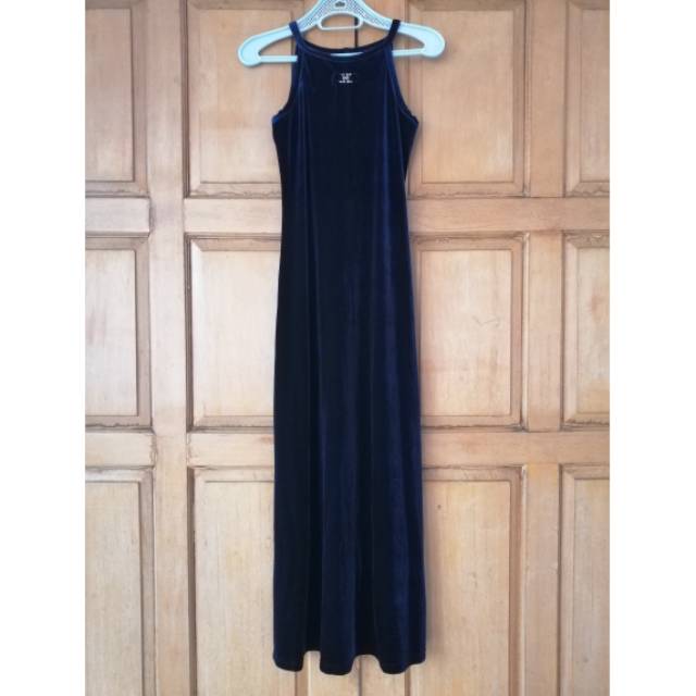 dark blue long dress