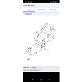 KARET STANDAR TENGAH YAMAHA VIXION OLD VIXION NEW MODEL ULIR