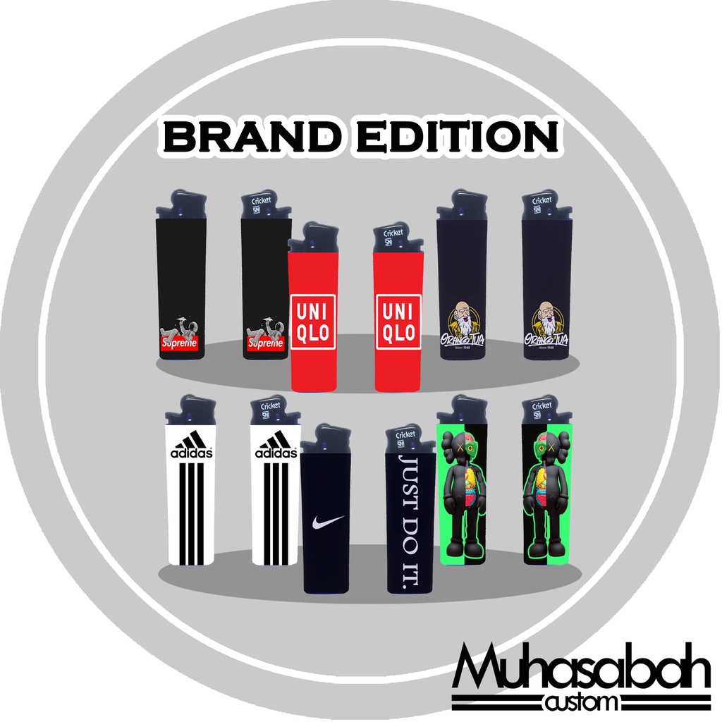 Brand Edition Korek Api Cricket Custom Gambar Unik Murah