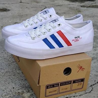 Paling Dicari Sepatu Pria Spesial>> Sepatu Pria Dragon flay Falcon Sneakers classic Casual - Putih,