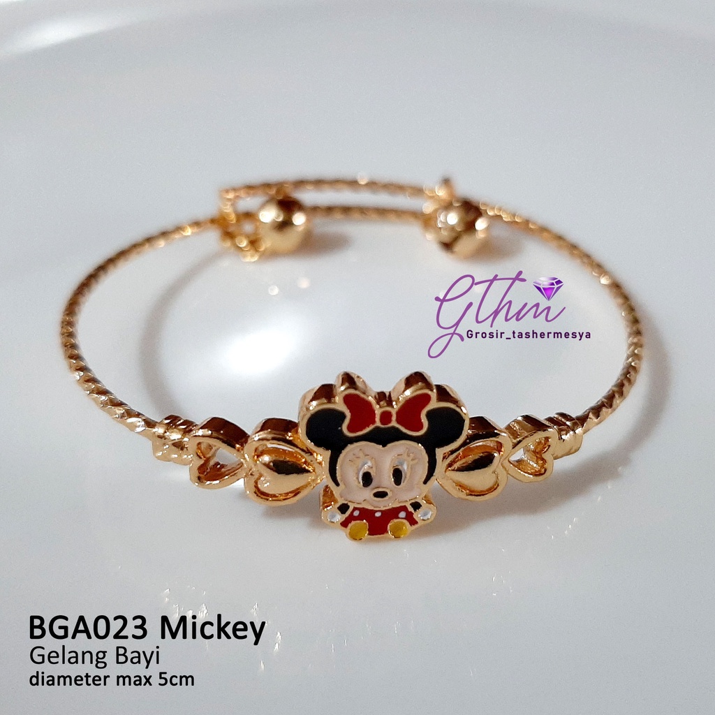 Gelang Miky Minie Baby Perhiasan Fashion Import anti karat anti alergi BGA023 GTHM