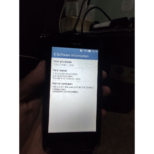 Mesin Asus Z007 Normal