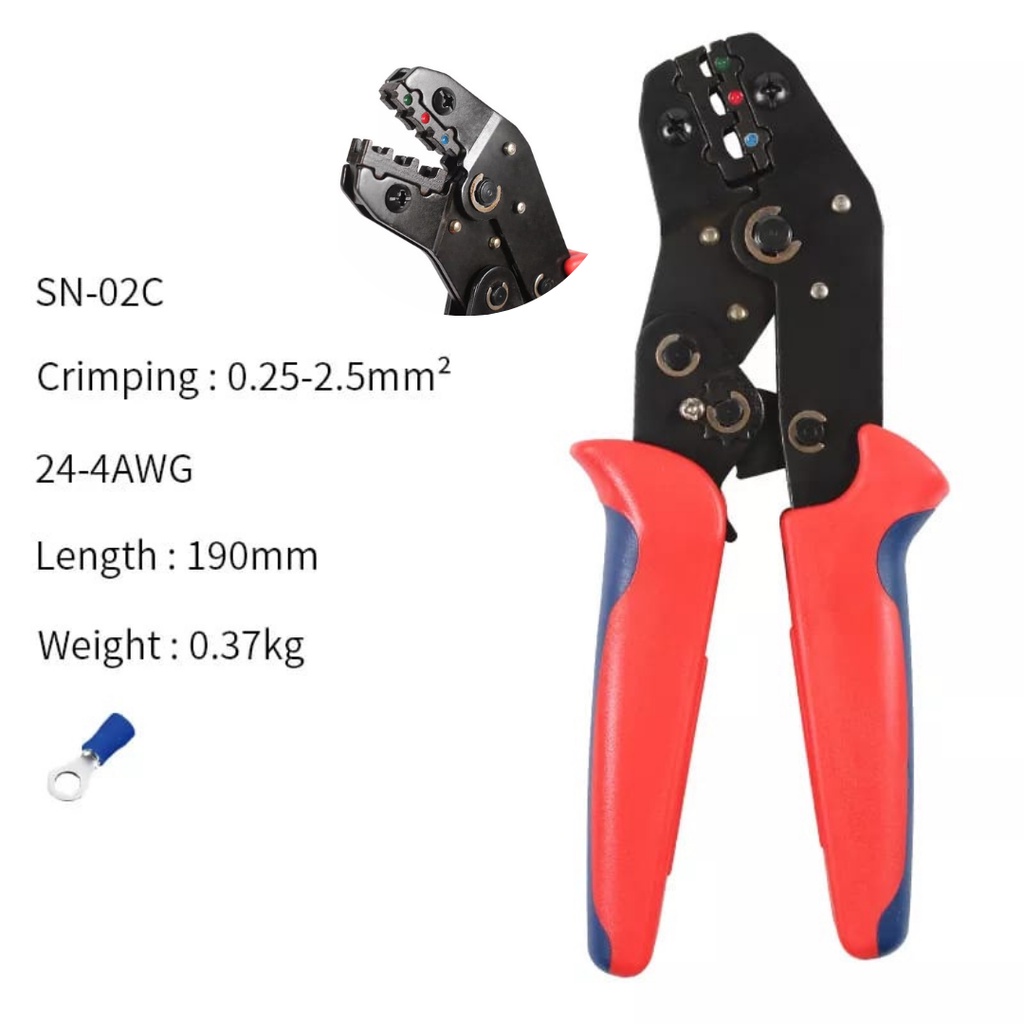 Tang pengupas kabel dan pemotong kabel automatic wire stripper  set obeng SN-02C