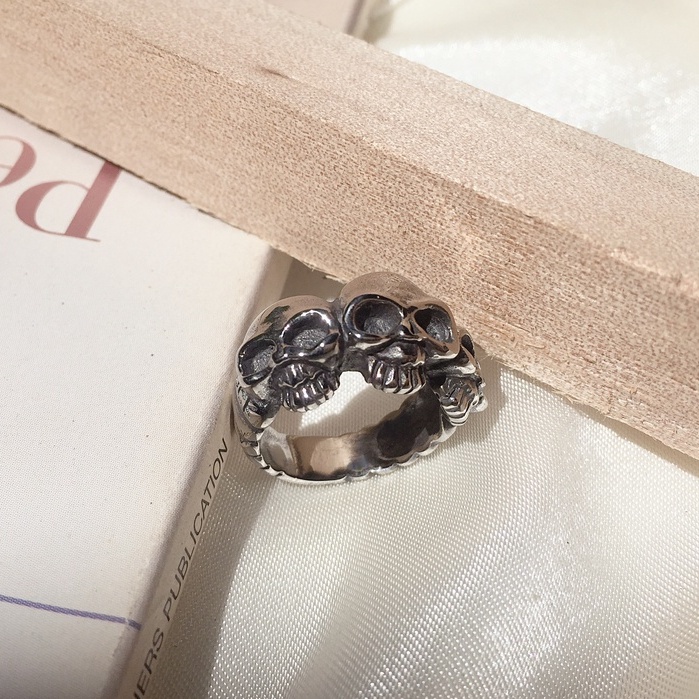Cincin tengkorak laki laki cincin tengkorak murah cincin tengkorak stainless cincin retro punk cinci