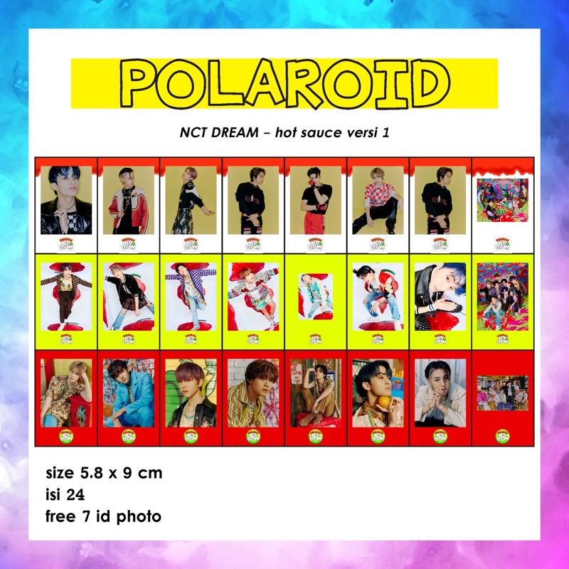 POLAROID NCT DREAM HOT SAUCE