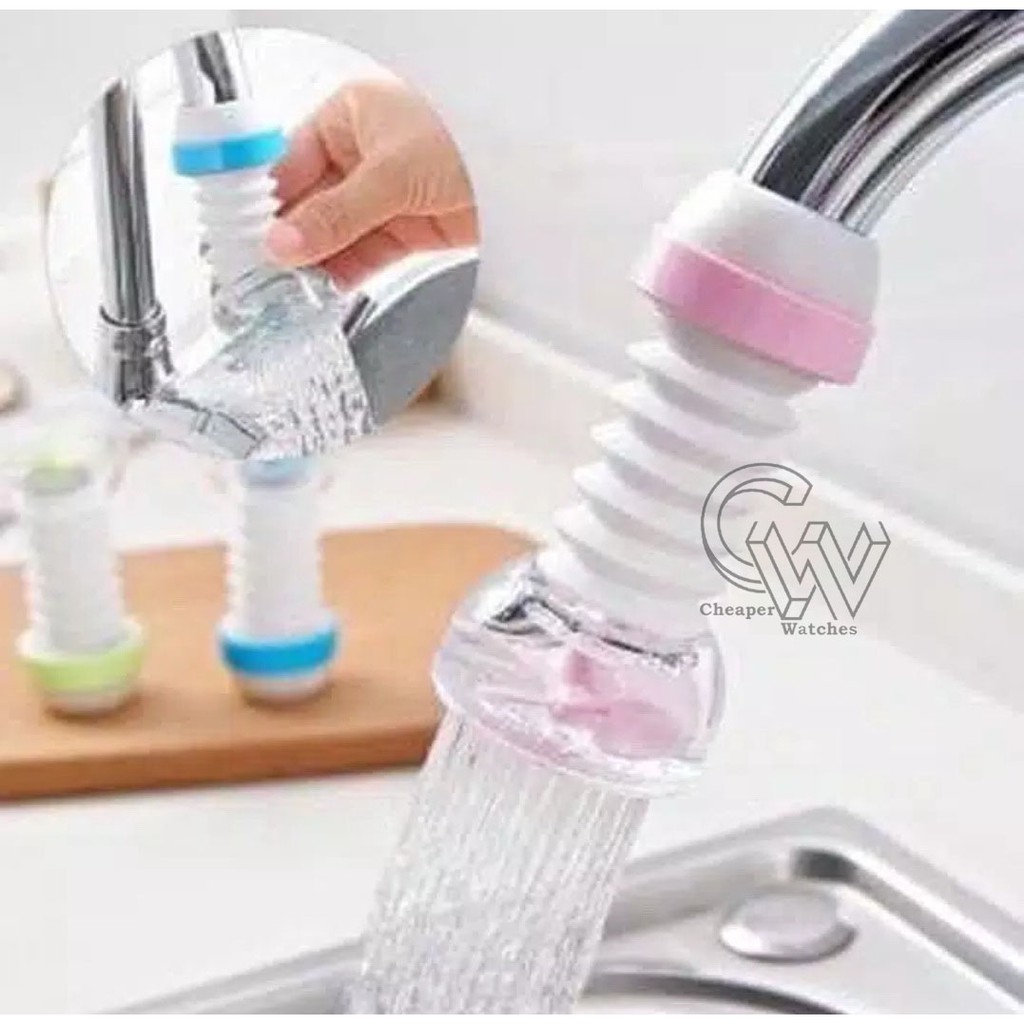 Cheaper-Sambungan Kran FLEXIBLE Saringan Kran Air Filter Air Anti Splash Shower Head Keran Termurah