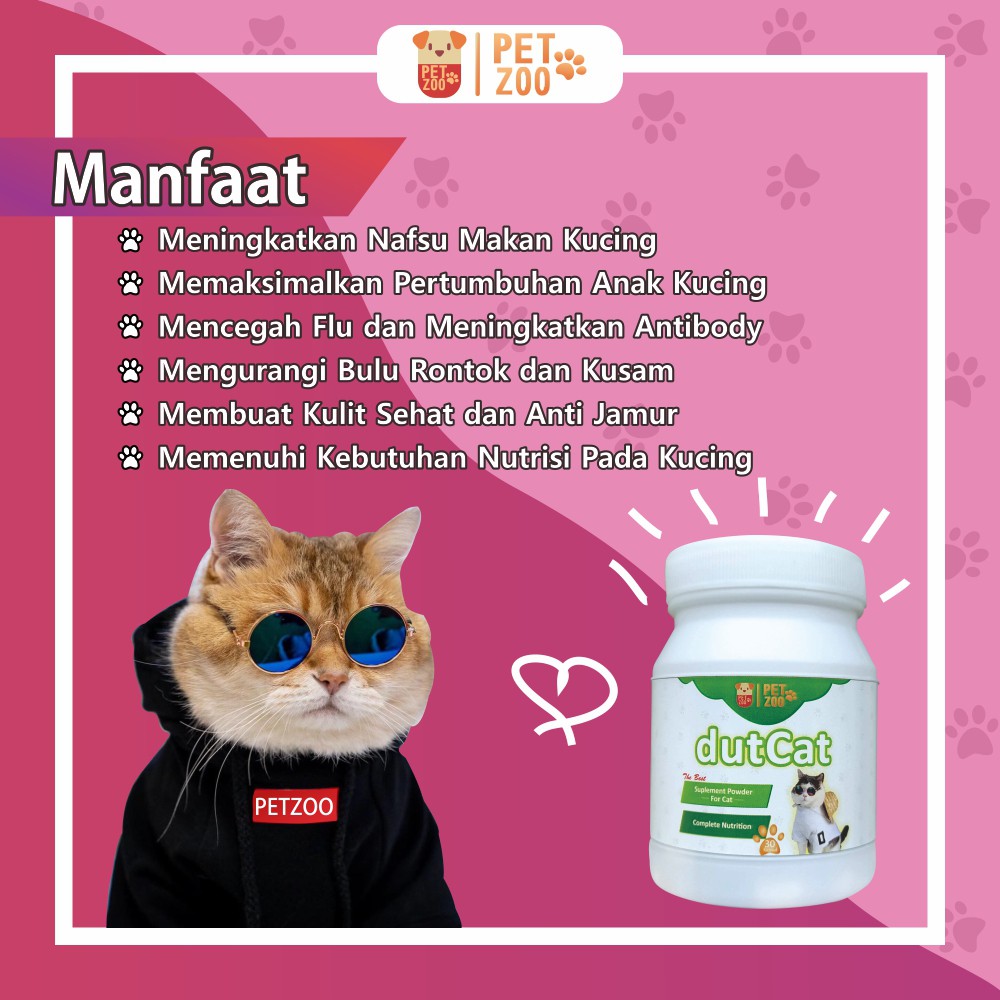 DUTCAT Vitamin Penambah Nafsu Makan Kucing Vitamin Kucing Rontok Nutri Plus Gel Obat Penggemuk Kucing dan Penumbuh Bulu Kucing