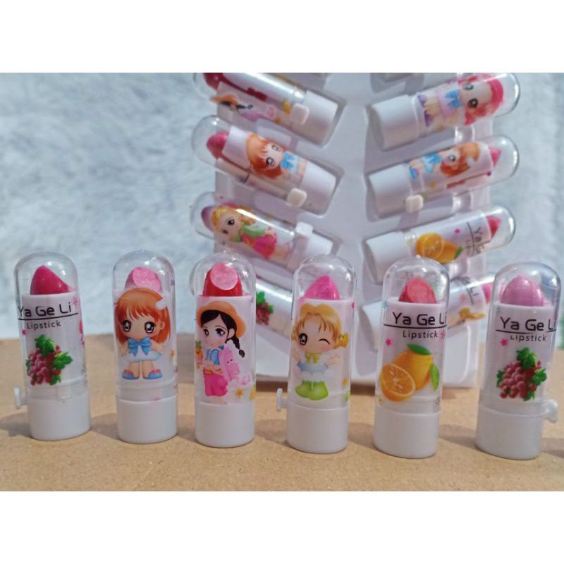 Lipstik Anak Perempuan/ Lipstik Mini Rasa Buah/ Lipbalm Mini Make up for kids