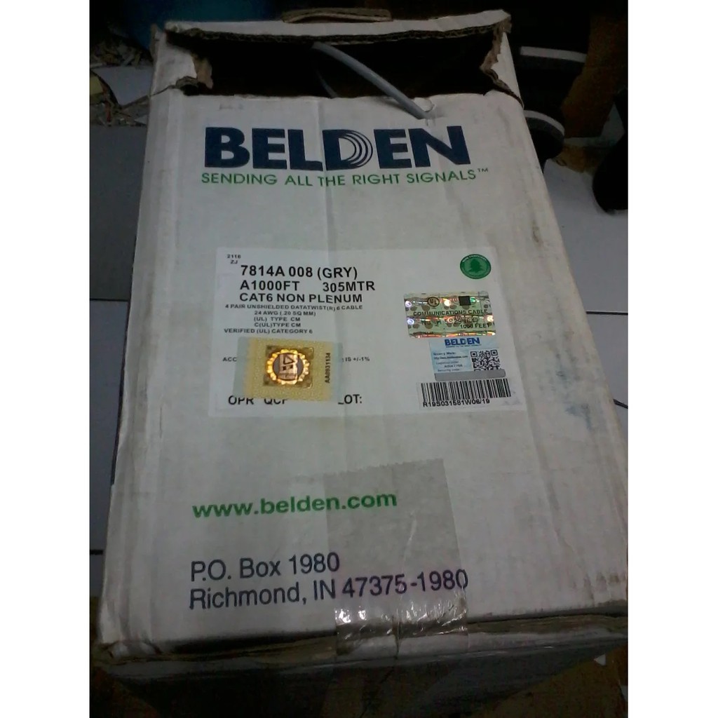 Kabel UTP Belden CAT6 Eceran