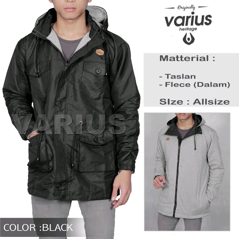 TERLARIS jaket Parka DC black / jaket parka anti air / grosir jaket / jaket murah / jaket parka cow
