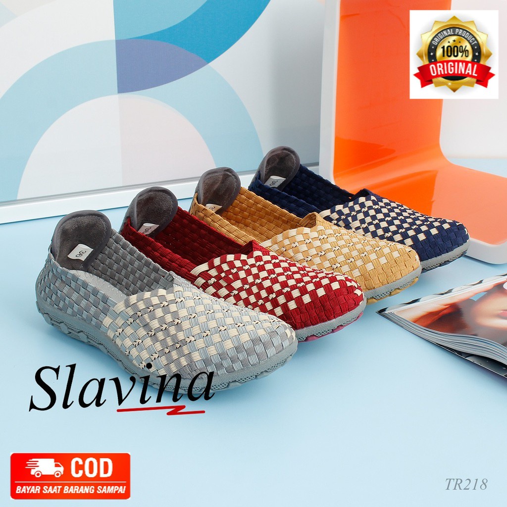 Sepatu Slavina Flat Rajut TR218