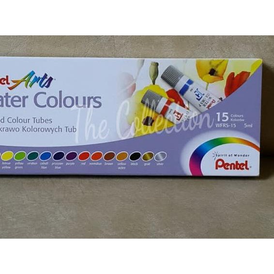 

ATK0319PT 15 warna Cat Air PENTEL WFRS 15 Watercolour Art color