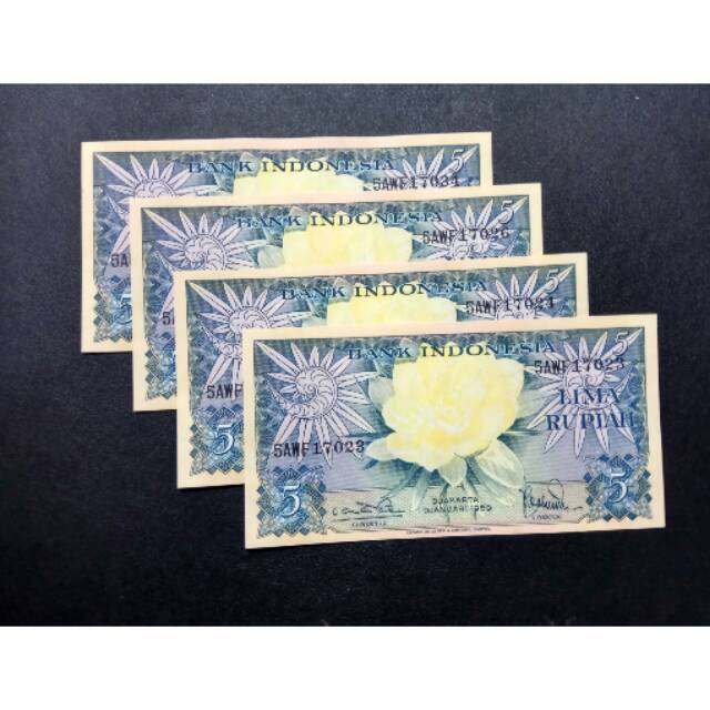 Paket premium D uang kuno mahar kertas 20 rupiah