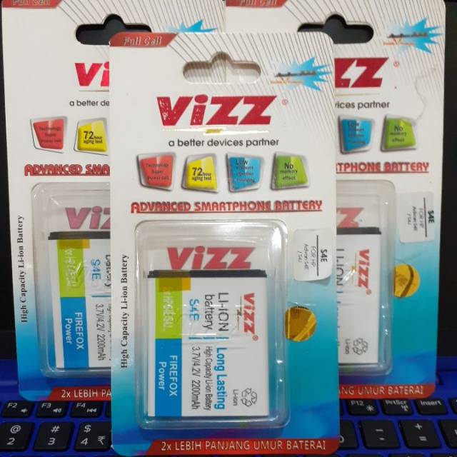 Vizz Baterai Original Vizz Advan S4E / S4J Double Power Vizz