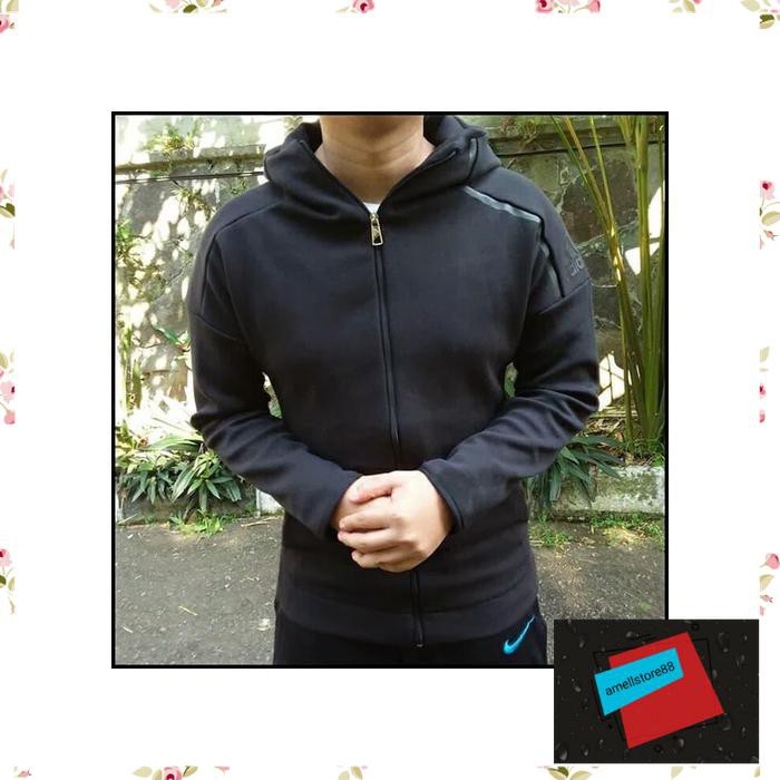 Jaket Pria parasut parka gunung HOODIE ADIDAS ZNE FIND FOCUS FULLBLACK REPLIKA ORIGINAL ZNE ORI KK32