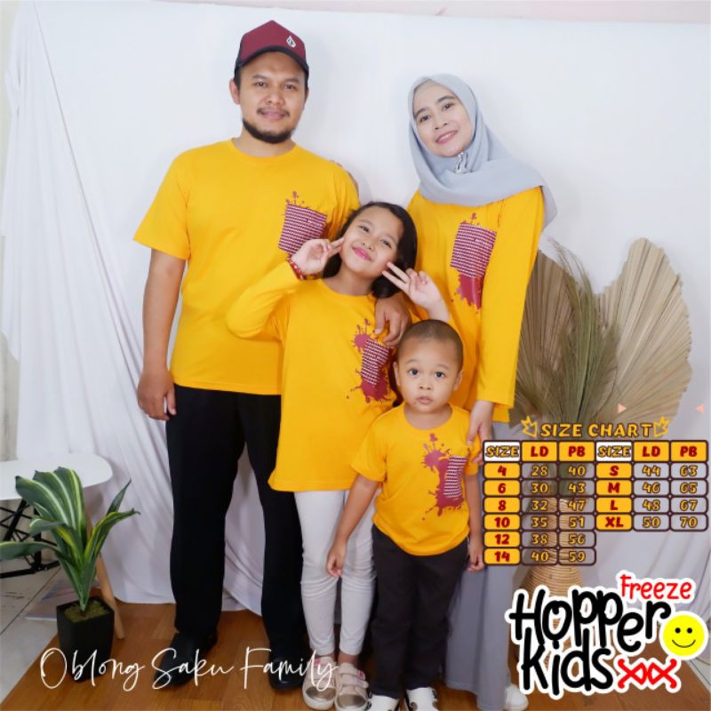Kaos Couple Family hopperkids kaos kembaran baju Couple keluarga kaos keluarga kaos Couple family